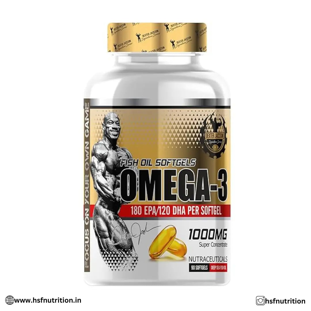 Dexter Jackson Omega-3 Fishoil – 1000mg, 90 Softgels