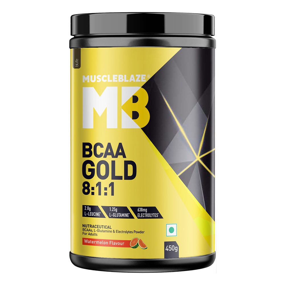 BCAA Gold 8:1:1 Amino Acids Supplements (0.99 lb)