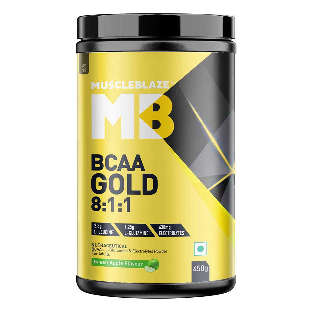 BCAA Gold 8:1:1 Amino Acids Supplements (0.99 lb)
