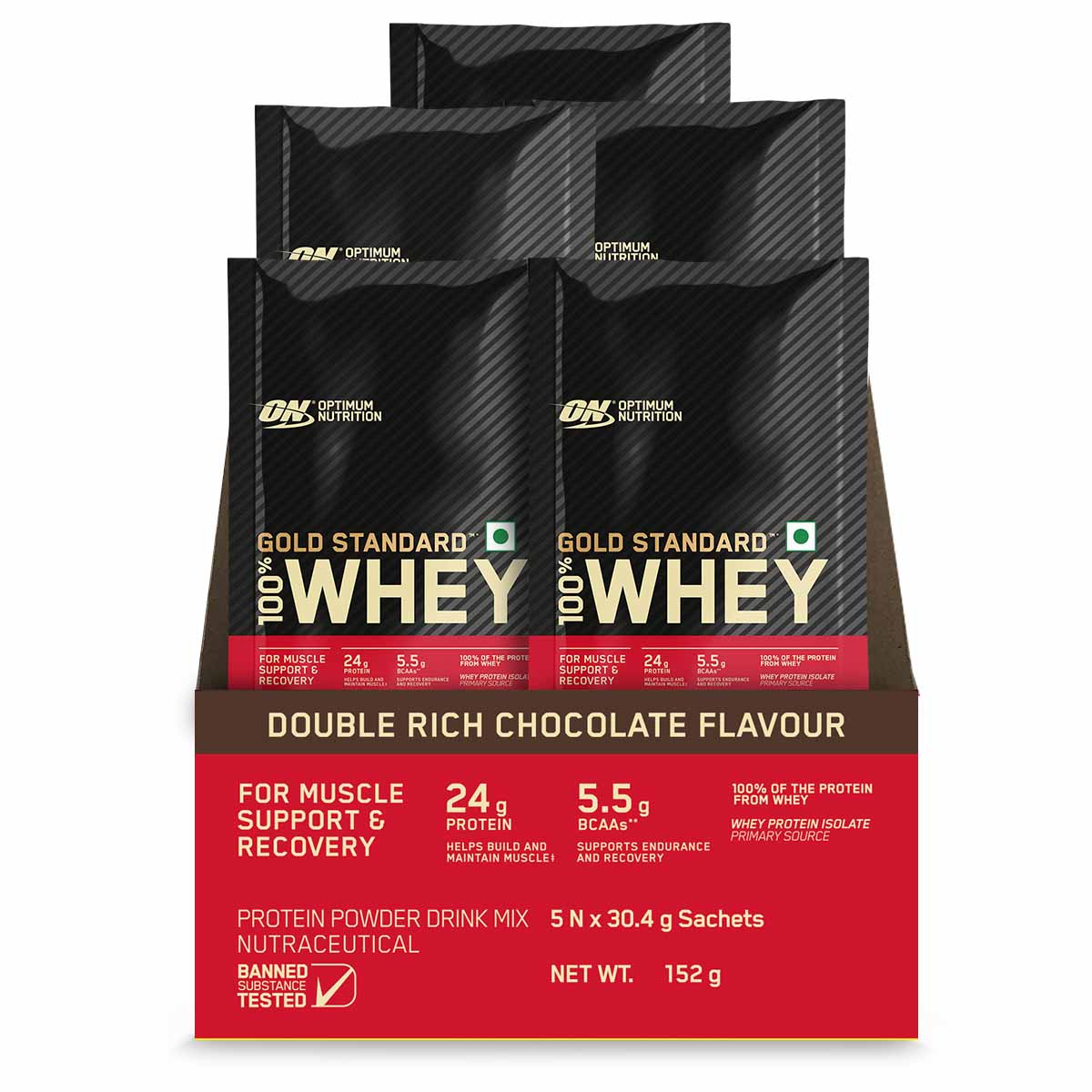 Optimum Nutrition (ON) Gold Standard 100 Whey Protein Powder (152 g (0.33 lb))