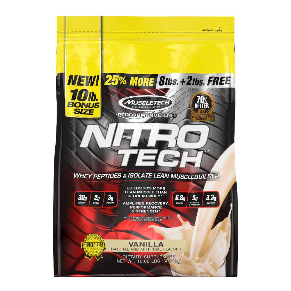 MuscleTech NitroTech Whey Protein (4.54 kg (10 lb))