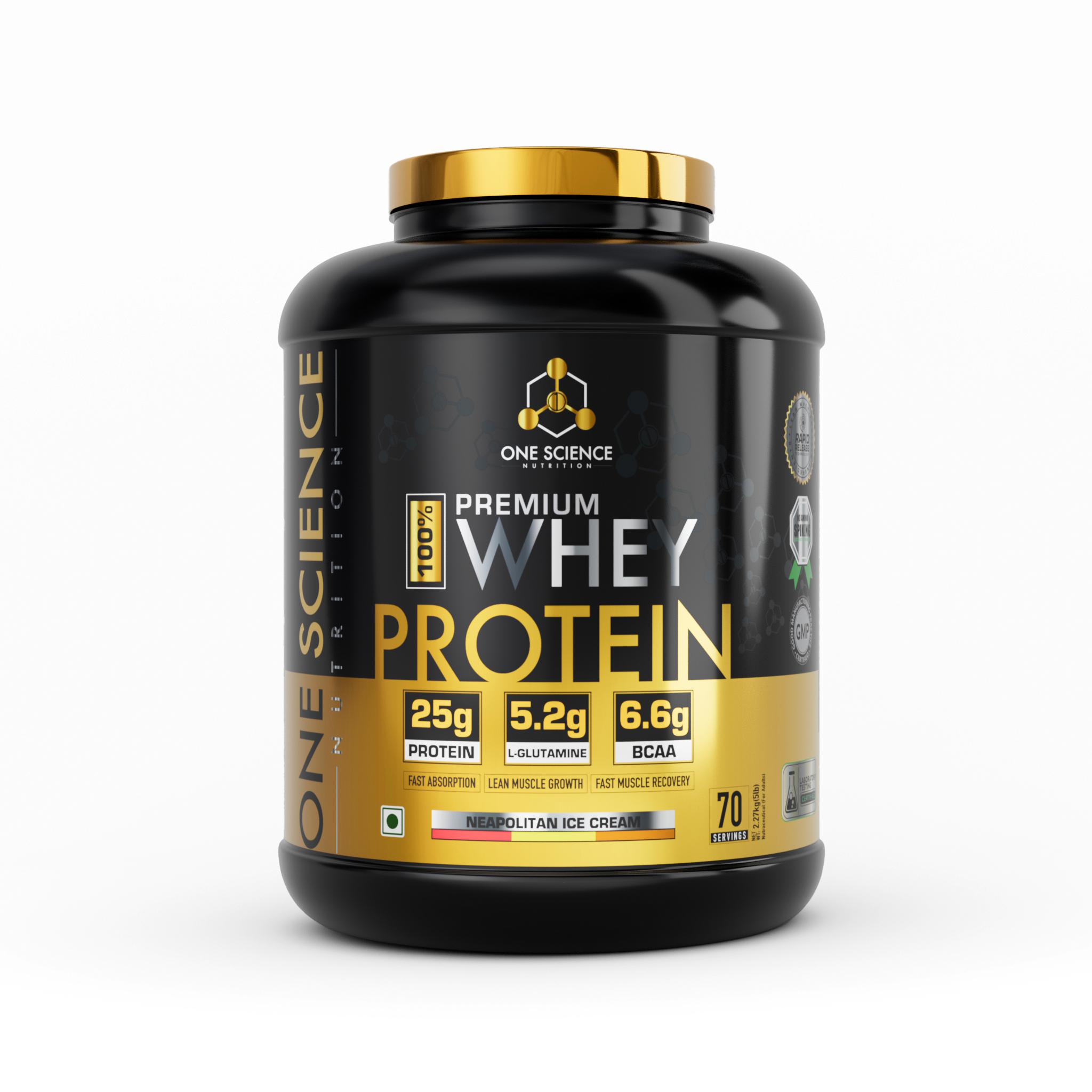 One Science Nutrition Premium Whey Protein [Grass Fed Whey] (2.27 kg (5 lb))