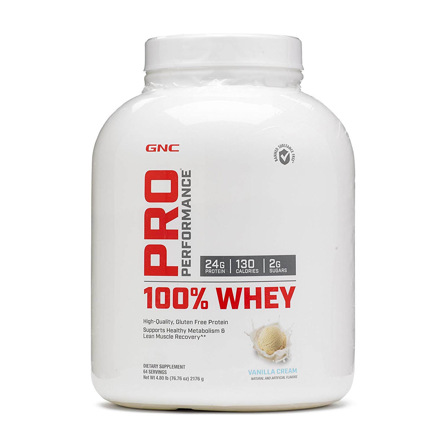 GNC Pro Performance 100% Whey Protein Powder (2.2 kg (4.8 lb))