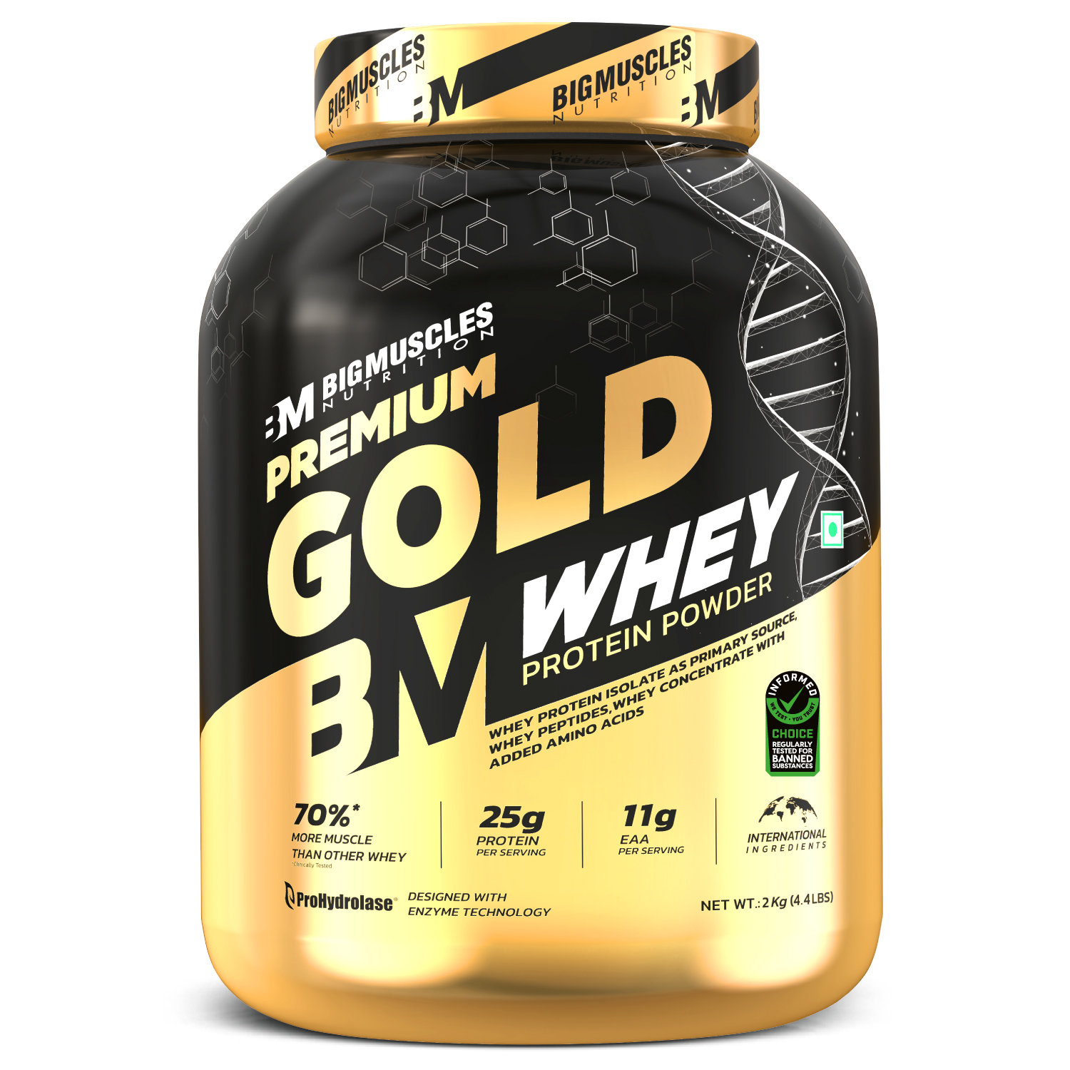 Bigmuscles Nutrition Premium Gold Whey (2 kg (4.4 lb))