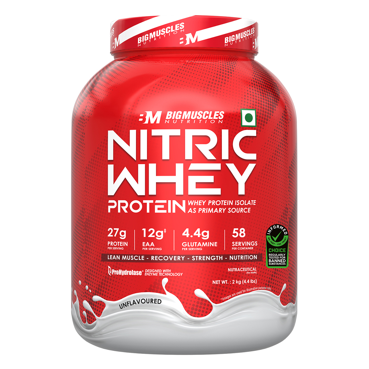 Bigmuscles Nutrition Nitric Whey Protein (2 kg (4.4 lb))