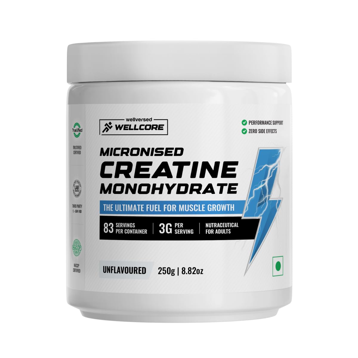 Wellversed (Wellcore) - Micronised Creatine Monohydrate (250 g (0.55 lb))