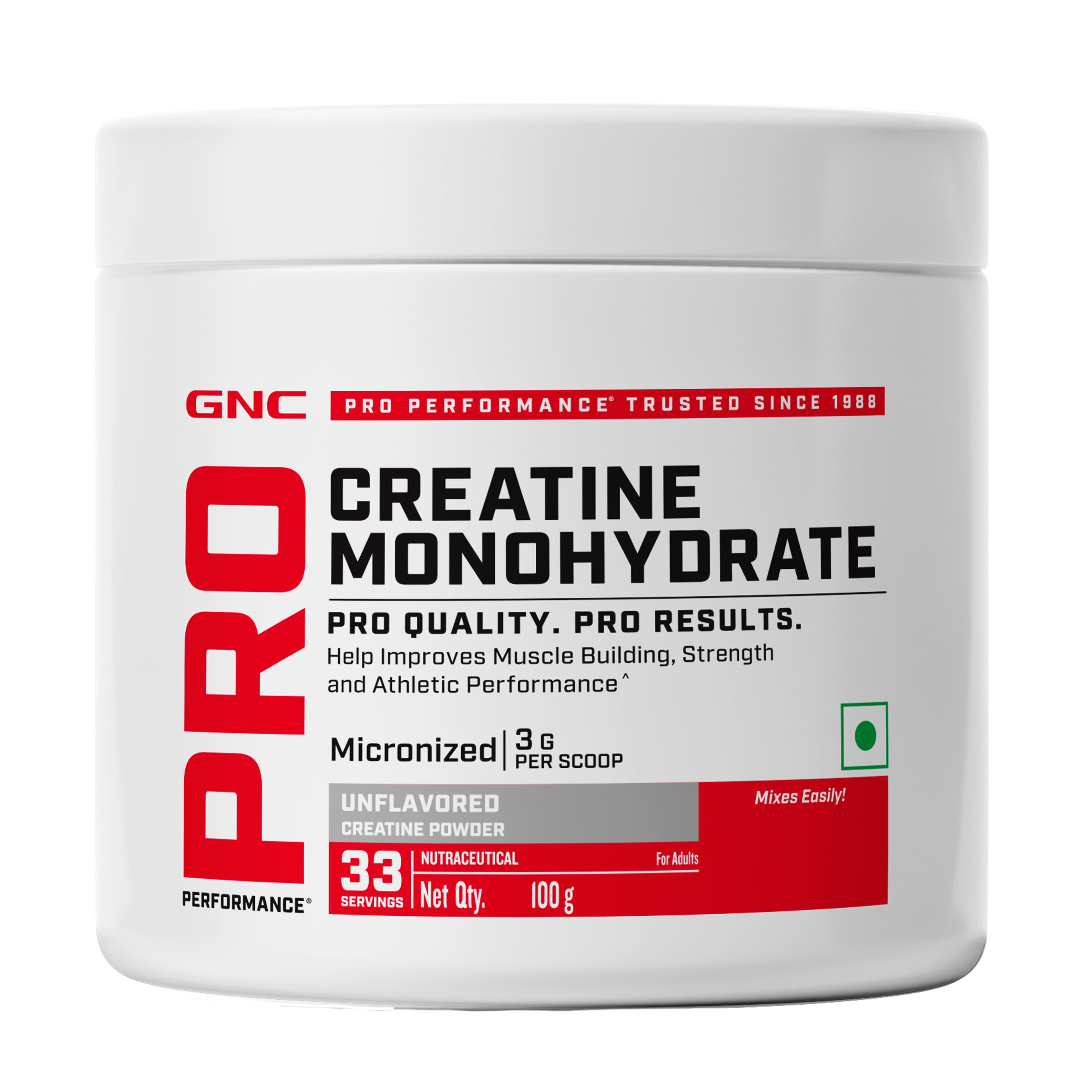 GNC Pro Performance Creatine Monohydrate (100 g (0.22 lb))