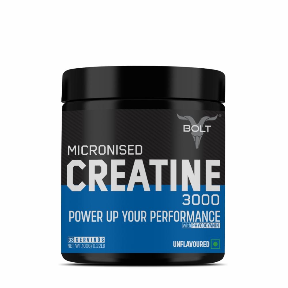 Bolt Micronised Creatine Monohydrate 3000 (100 g (0.22 lb))