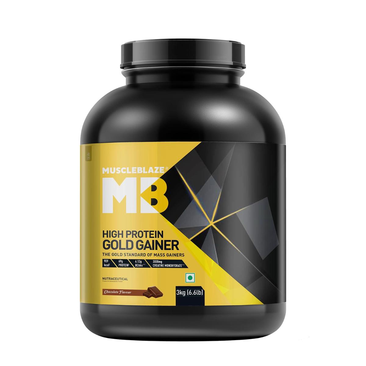 MuscleBlaze High Protein Gold Gainer (3 kg (6.6 lb))