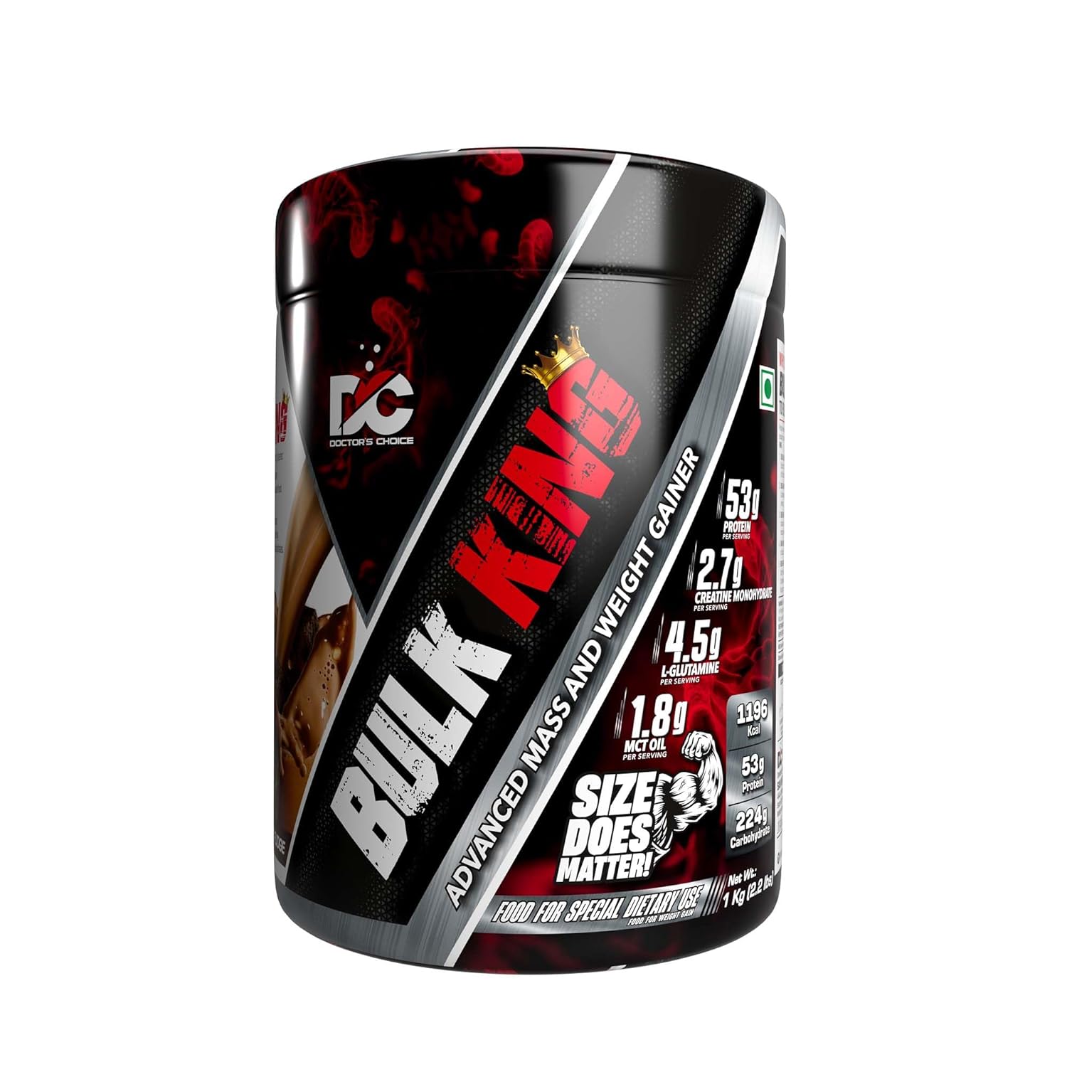 Doctor's Choice Bulk King Advanced Mass and Weight Gainer (1 kg (2.2 lb))