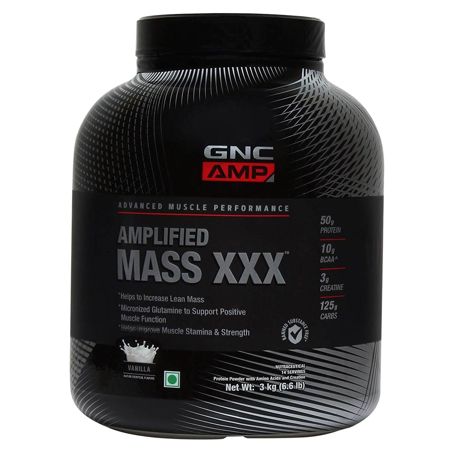 GNC Amp Mass XXX Powder (3 kg (6.6 lb))