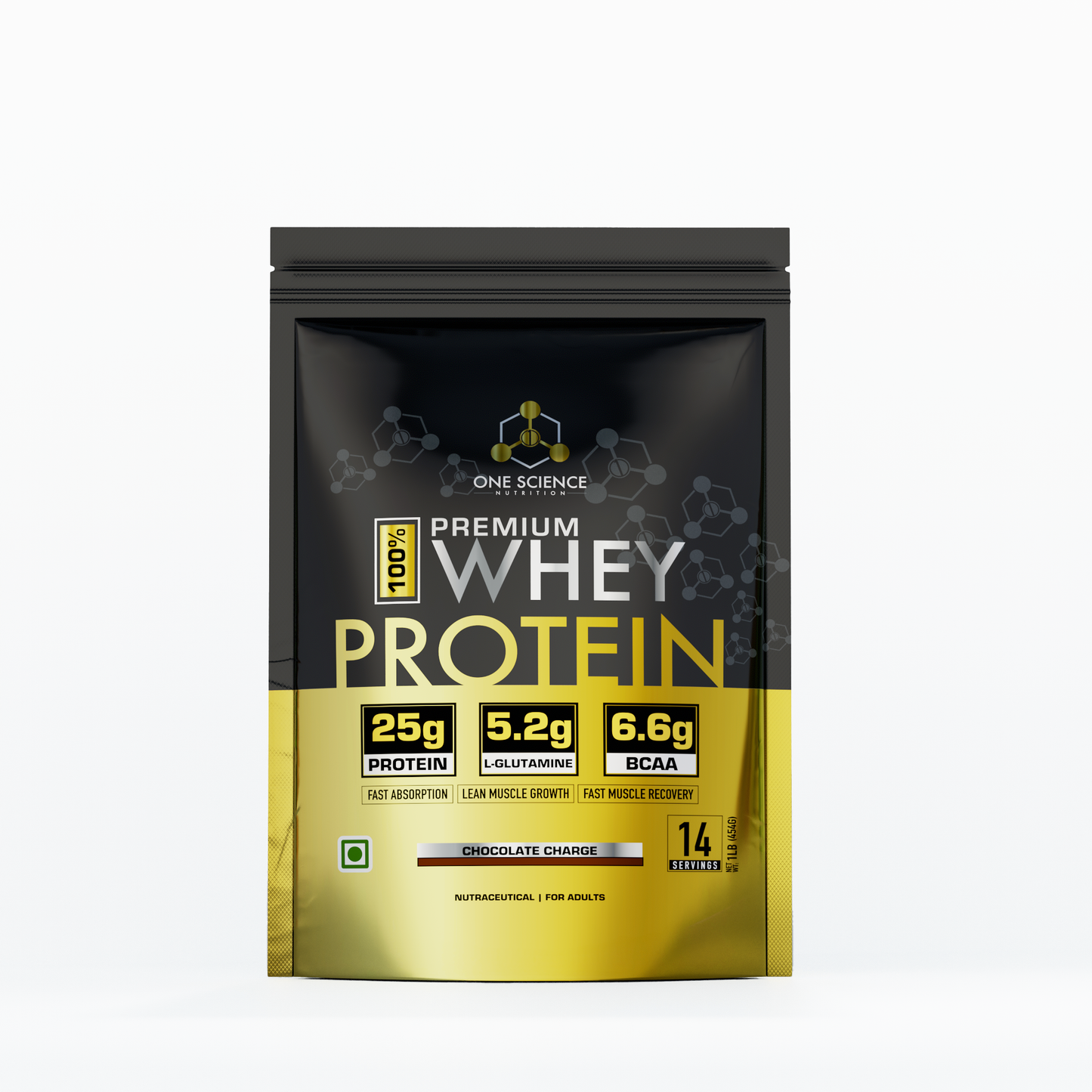 One Science Nutrition Premium Whey Protein [Grass Fed Whey] (454 g (1 lb))