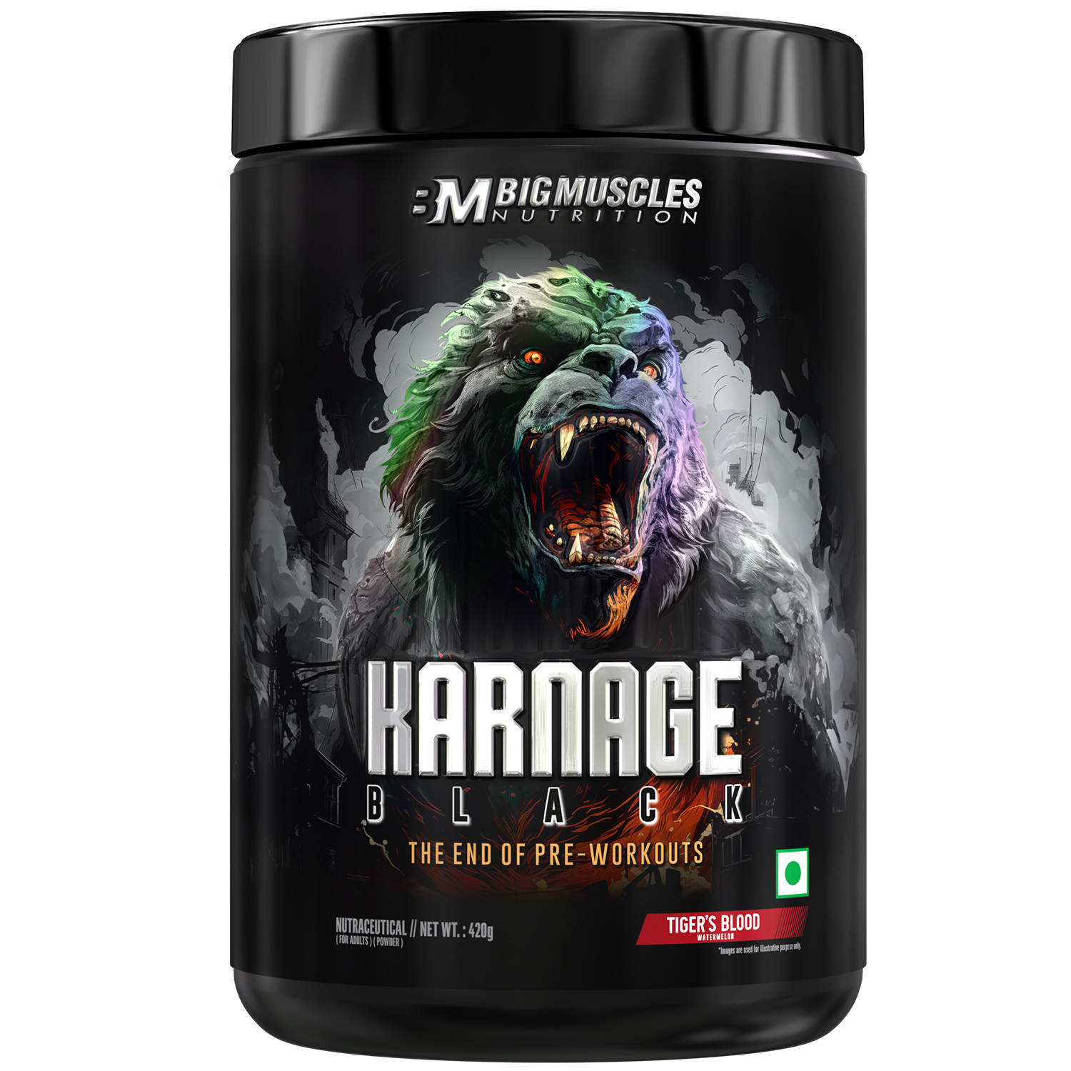 Bigmuscles Nutrition Karnage Black Pre workout