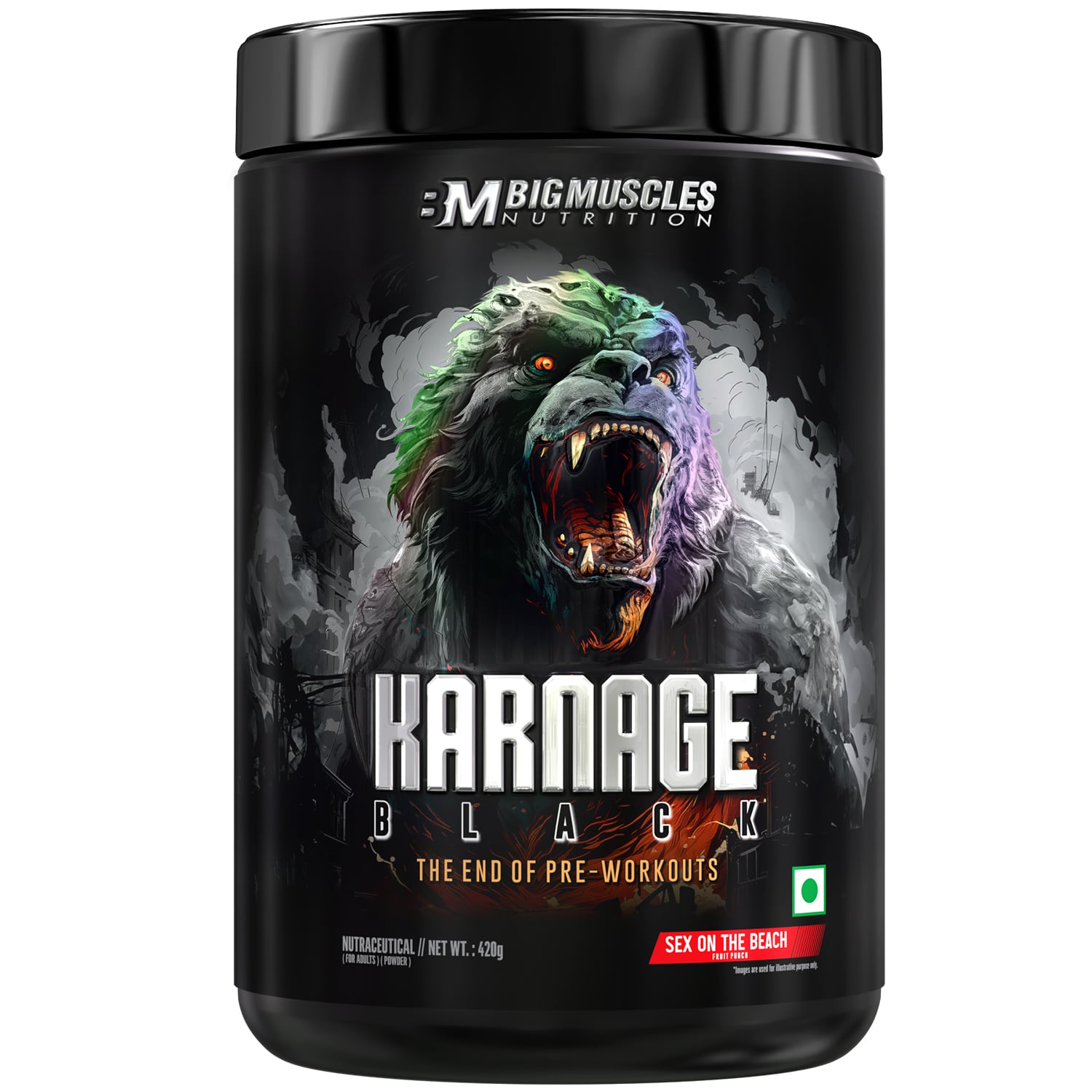 Bigmuscles Nutrition Karnage Black Pre workout (Standard)