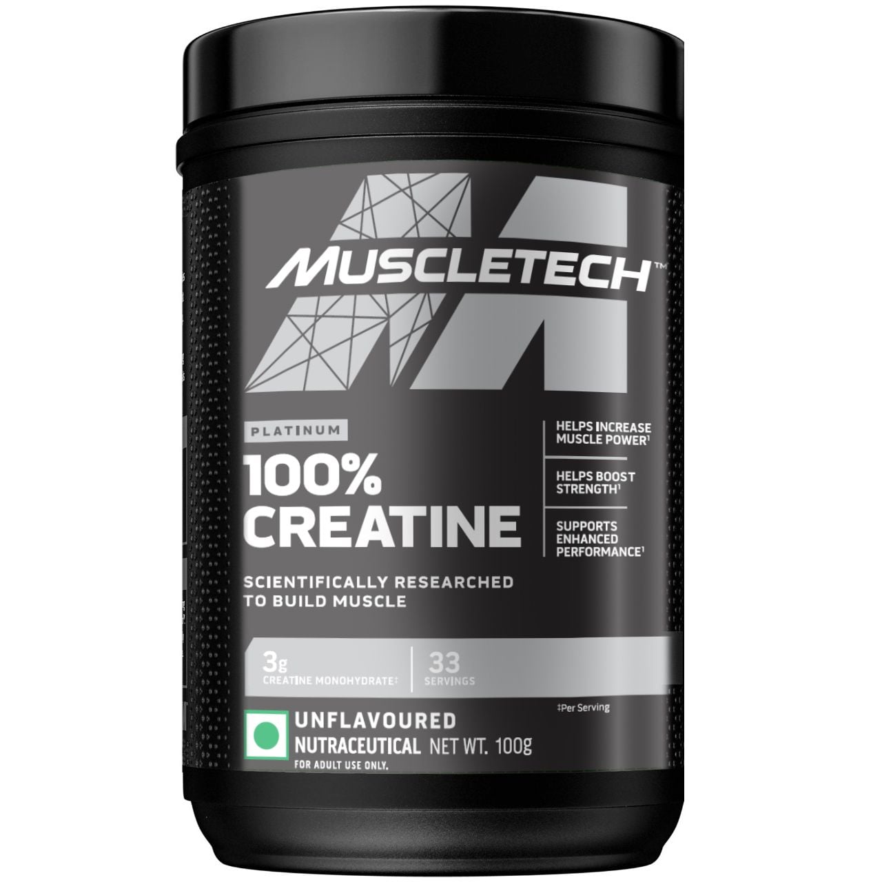 MuscleTech Platinum 100% Creatine (100 g (0.22 lb))