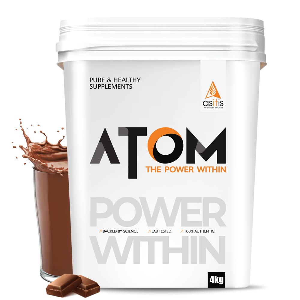 AS-IT-IS Atom Whey Protein with Enzymeblend (4 kg (8.8 lb))