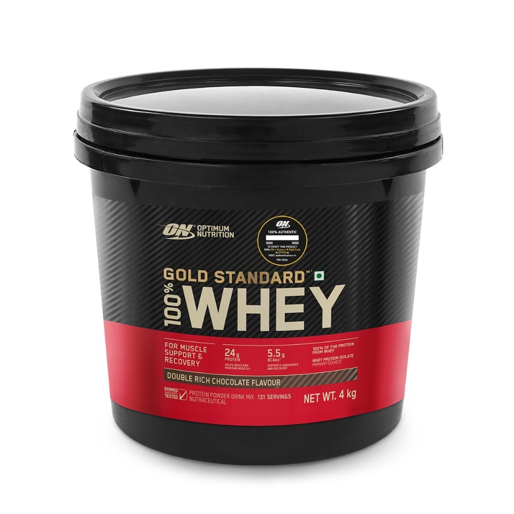 Optimum Nutrition (ON) Gold Standard 100 Whey Protein Powder (4 kg (8.8 lb))