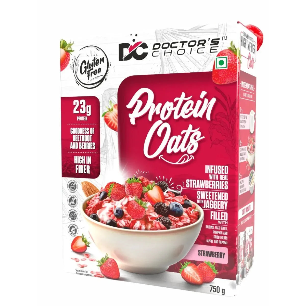 Doctor's Choice Protein Oats 750 gm ( 15 Serving ) (Standard)