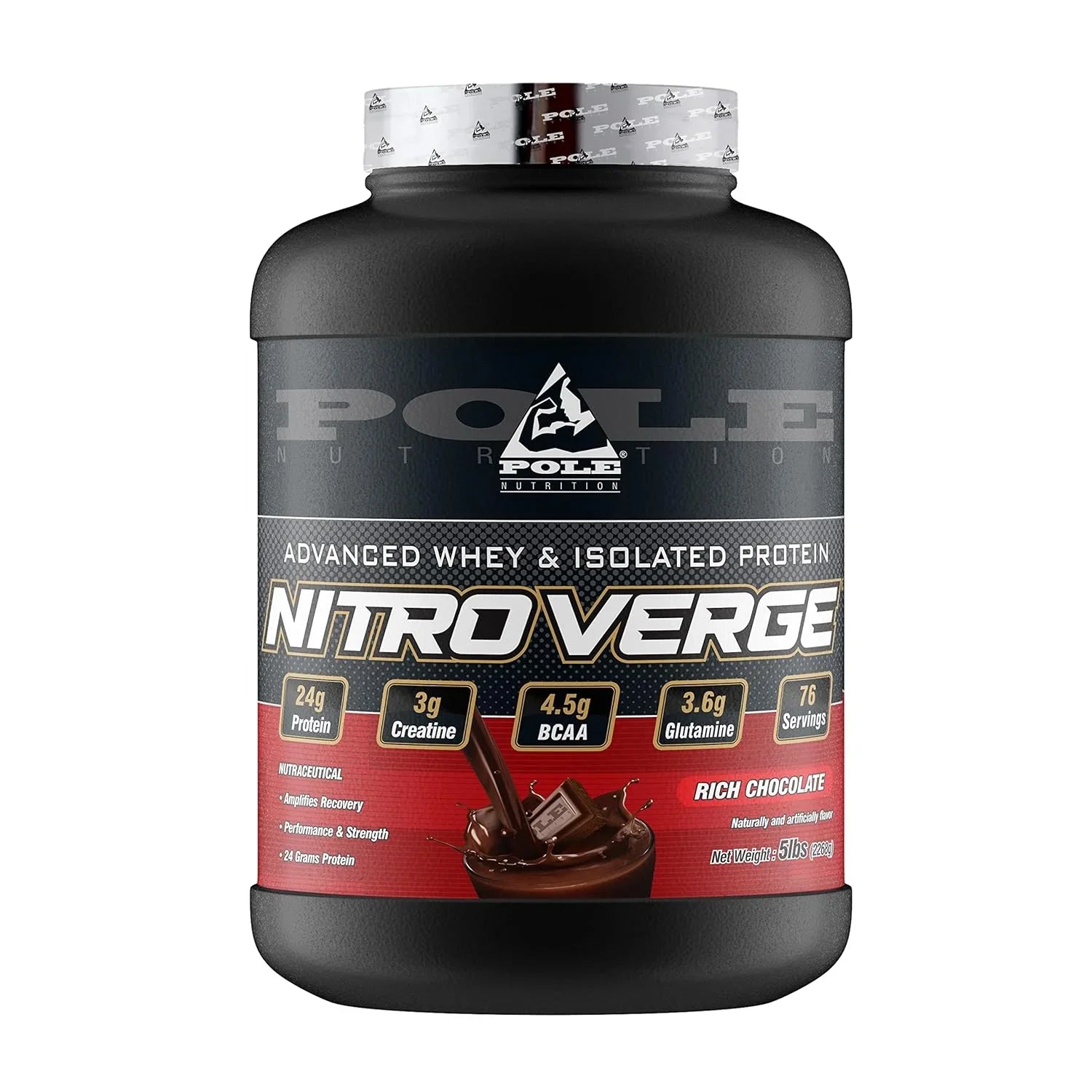 Pole Nutrition Nitro Verge Advanced Whey Isolate Protein | Muscle Building | 2.26kg (5 lbs)