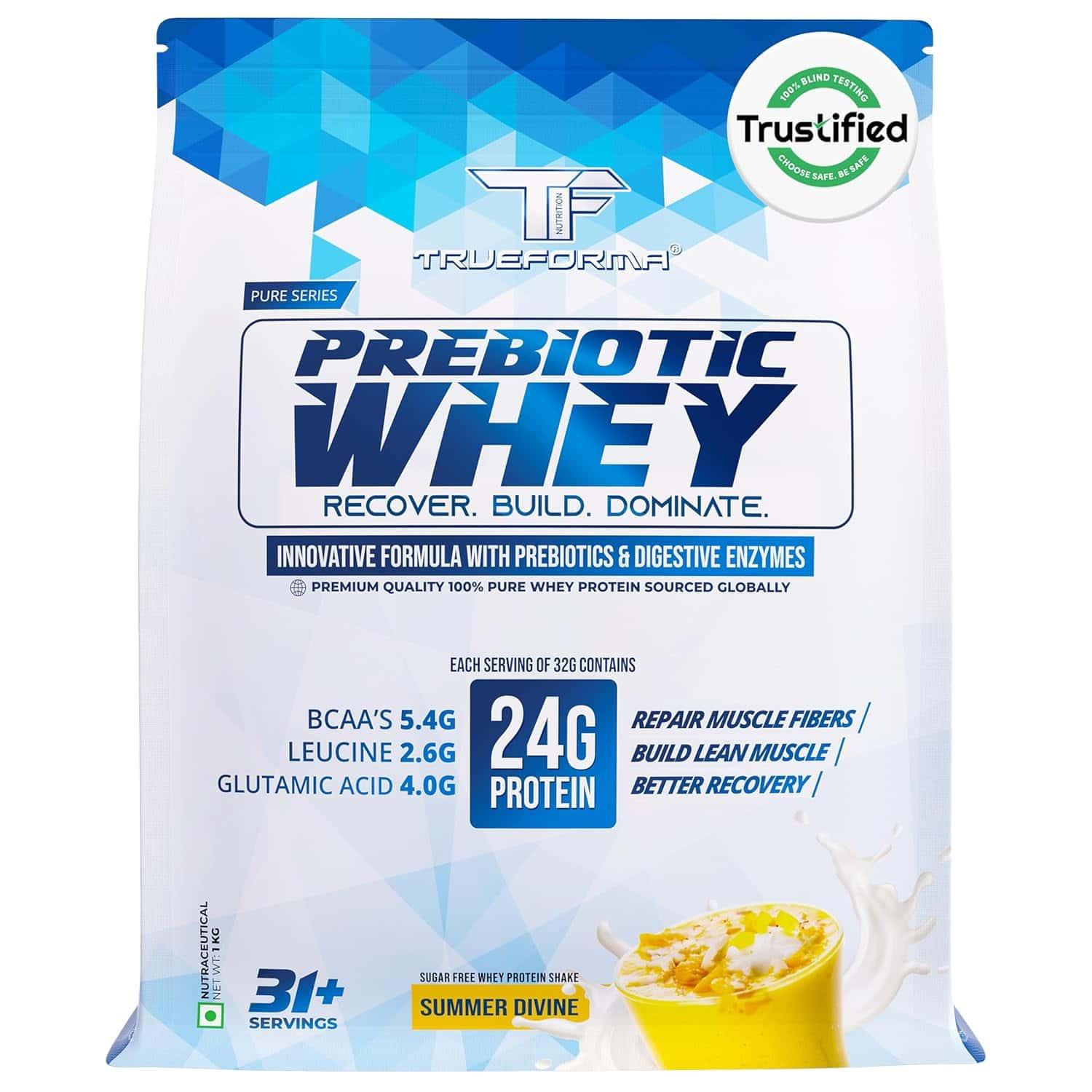 Trueforma® 100% Whey Protein with Prebiotics & Enzymes (1 Kg)