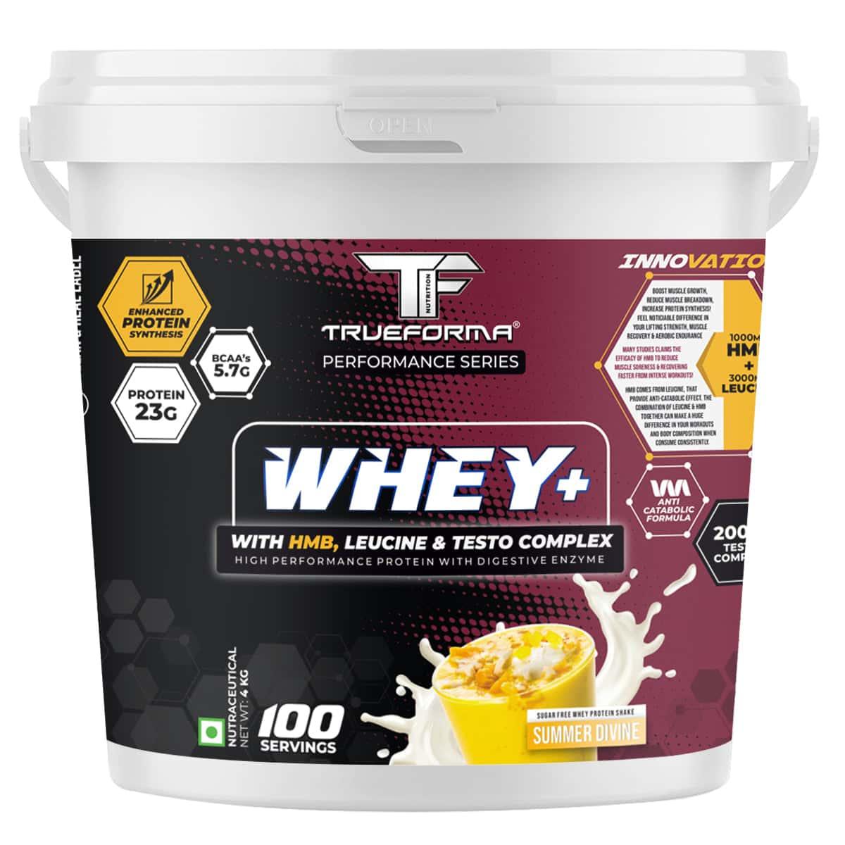Trueforma® Whey+ Protein with HMB, Leucine, Ginseng & Tribulus (4 Kg)