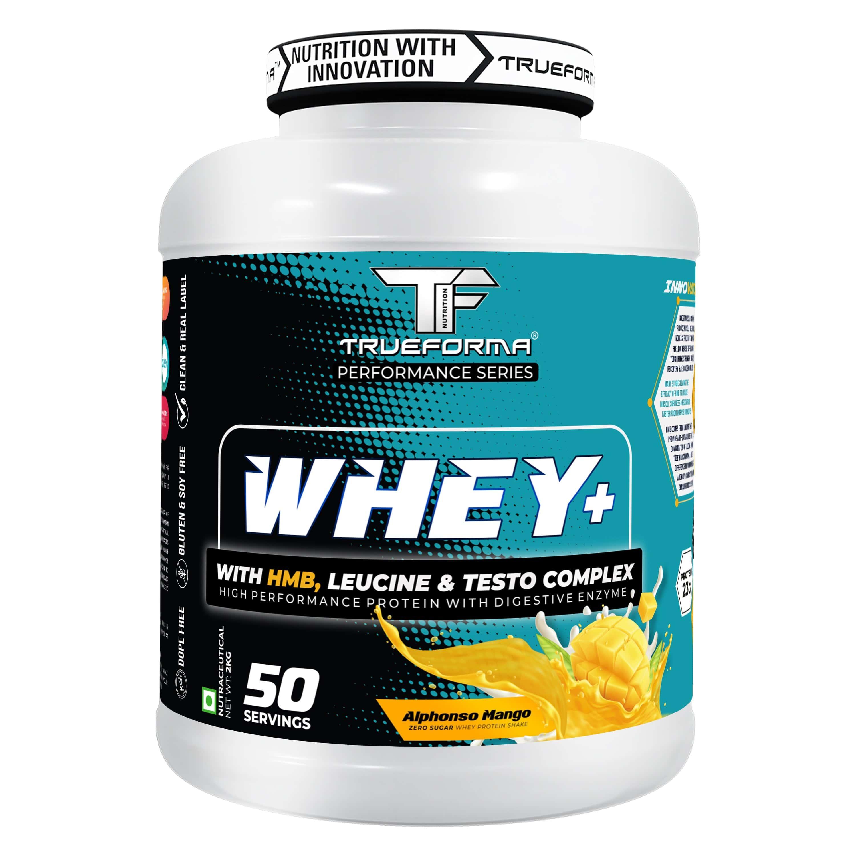 Trueforma® Whey+ Protein with HMB, Leucine, Ginseng & Tribulus (2 Kg)