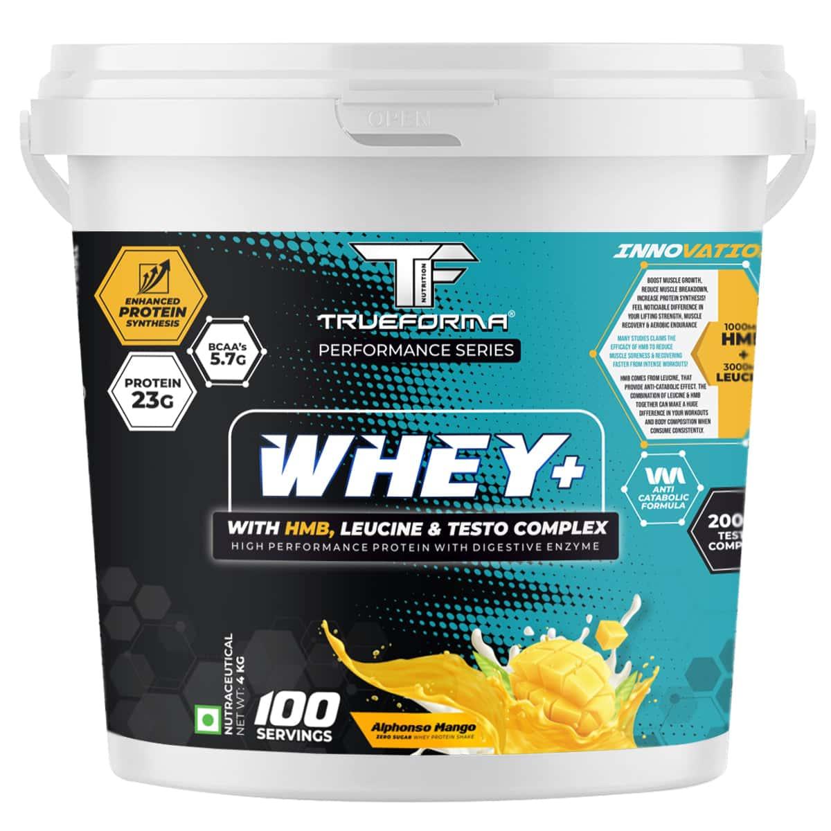 Trueforma® Whey+ Protein with HMB, Leucine, Ginseng & Tribulus (4 Kg)